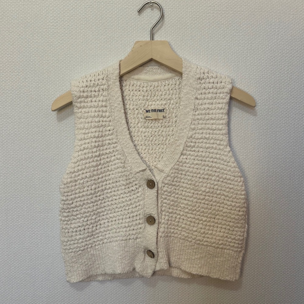We The Free Ava Cropped Sweater Vest